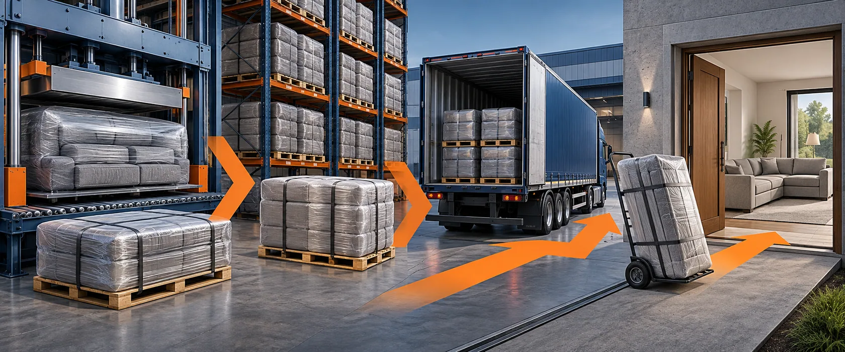Editorial illustration for Bulky E-commerce Logistics Lab
